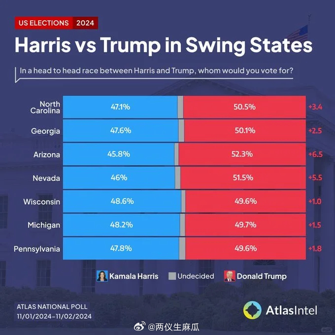 美國(guó)最新選情消息（截至八號(hào)前深度分析），美國(guó)最新選情深度分析（截至八號(hào)前）